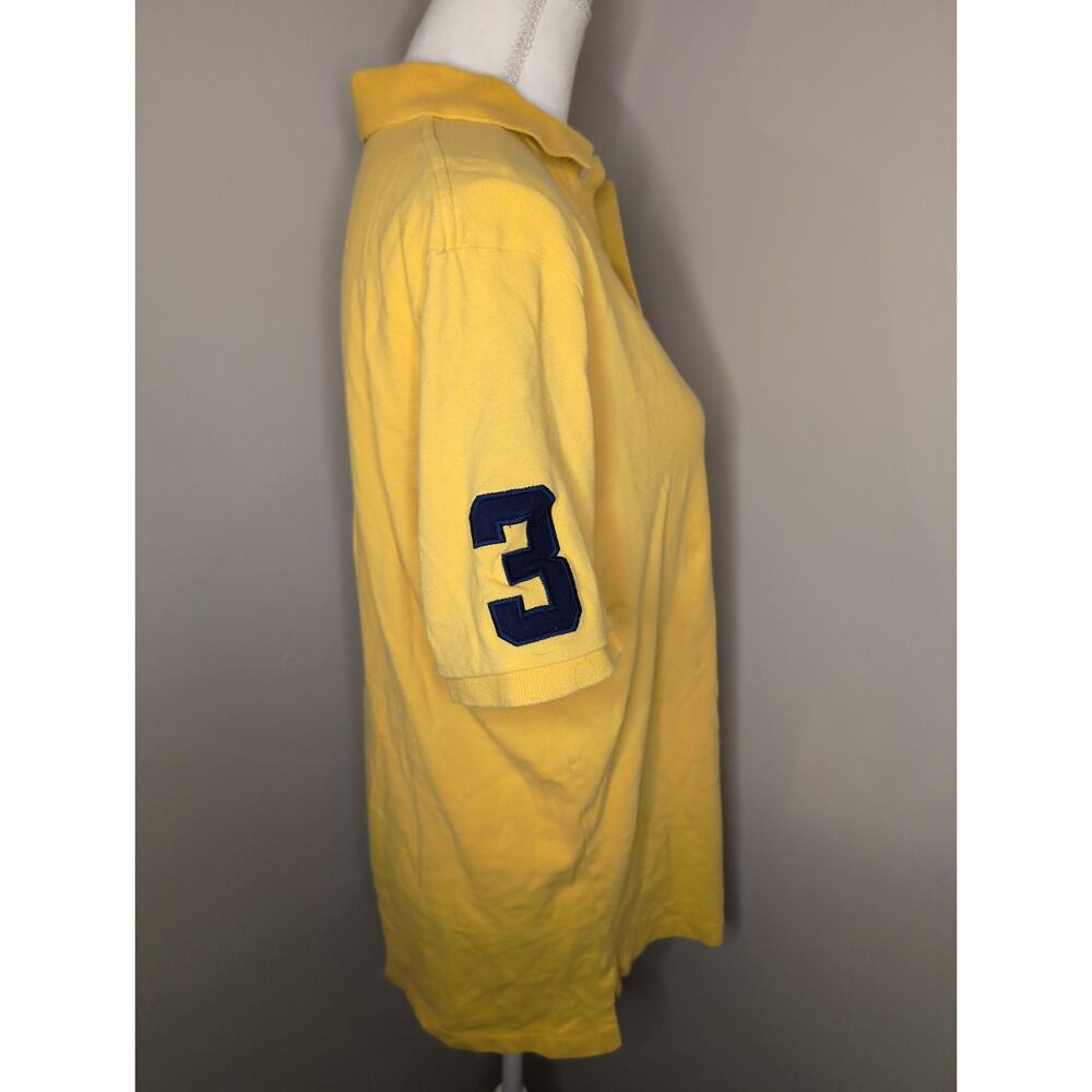 Polo Ralph Lauren Big Pony Polo Shirt Medium Yellow Classic Fit - Picture 4 of 10